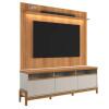 Rack Elegance 190cm + Painel Évora 180cm TV 75" Lukaliam Jequitiba/Off White