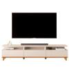 Rack Para Sala 218cm Para TV 85¨ 3 Gavetas Gloss 2.2 EDN Off White