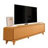 Rack Canto Arredondado 180cm Para TV 75¨ 4 Portas Liv 1.8 EDN Cedro