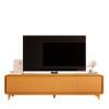 Rack Canto Arredondado 218cm Para TV 85¨ 4 Portas Liv 2.2 EDN Cedro