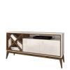 Rack Sala Para TV até 55 Polegadas Merlot 135 EDN Off White/Naturale