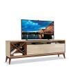 Rack Sala Para TV até 65 Polegadas Merlot 180 EDN Off White/Naturale