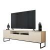 Rack Para Sala 2.0 Para TV 75 Pol Iron EAX Móveis Off White