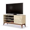 Rack Pequeno 116cm Retrô Para TV 42 Polegadas Vinci EDN Off White