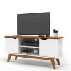 Rack Para TV Sala 55 Polegadas 140cm Prism 1.4 Patrimar Branco/Cumaru