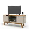Rack Para TV Sala 55 Polegadas 140cm Prism 1.4 Patrimar Off White/Cinamomo