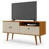 Rack Retrô Para TV 46 Polegadas 137cm Topázio Patrimar Cumaru/Off White