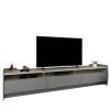Rack Para Sala TV 75 Polegadas 220cm Sublime 2.2 Gelius Cinza/Off White