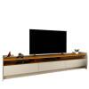 Rack Para Sala TV 75 Polegadas 220cm Sublime 2.2 GeliusOff White/Naturale