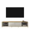 Rack Para TV Grande 260cm 75 Polegadas Thor 2.6 EDN Freijo/Fendi