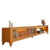 Rack Moderno Com LED 180cm Para TV 75¨ Vellaro 1.8 EDN Cedro