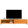 Rack Moderno Sala 218cm Para TV 85¨ Vigo 2.2 EDN Cedro