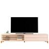 Rack Moderno Sala 218cm Para TV 85¨ Vigo 2.2 EDN Off White