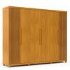 Guarda Roupa Casal 6 Portas 4 Gavetas 273cm x 240cm Absolut Gelius Naturale/Ripado