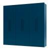 Guarda Roupa Casal 6 Portas 2.5 Alpha Gelius Azul Acetinado