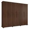 Guarda Roupa Casal 6 Portas 271cm Canada RV Móveis Noce