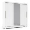 Guarda Roupa Casal Grande Espelhado 3 Portas Imperial Gelius Branco