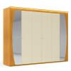 Guarda Roupa Casal Grande Com Espelho 273x235x64 Inovação Gelius Naturale/Off White