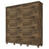 Guarda Roupa Casal 228cm Portas de Correr Monte Carlo RV Móveis Amadeirado