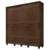 Guarda Roupa Casal 228cm Portas de Correr Monte Carlo RV Móveis Noce