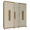 Guarda Roupa Casal 228cm 5 Portas Munique RV Móveis Cinamomo/Off White