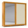 Guarda Roupa Casal Grande Espelhado 2 Portas Zeus Gelius Naturale/Off White