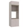 Módulo Torre Micro-Ondas Forno 70cm x 208cm 100% MDF Cozinha Modulada Gold Robel Fendi/Aspen