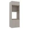 Módulo Torre Micro-Ondas Forno 70cm x 208cm 100% MDF  Cozinha Modulada Gold Robel Fendi/Fendi