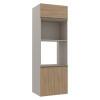 Módulo Torre Micro-Ondas Forno 70cm x 208cm 100% MDF Cozinha Modulada Gold Robel Fendi/Hanover