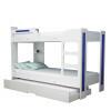 Treliche com Cama Auxiliar 100% MDF Carisma Gelius Branco/Azul