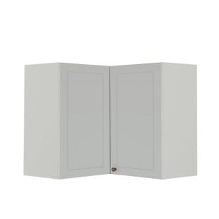 Módulo Armário Aéreo Canto L 68x76x34cm 100% MDF Cozinha Provence Robel Branco/Branco Matte