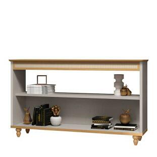 Aparador 137cm Sala com Rathan Memphis EDN Fendi/Freijo