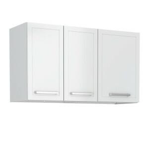 Armário Aéreo de Cozinha 3 Portas Apolo Flat 100 Cozimax Branco