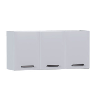 Armário Aéreo de Aço 3 Portas 115x55x34cm Cozinha Novo Vênus 120 Cozimax Branco