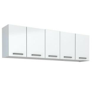 Armário Aéreo de Cozinha 5 Portas Eros Flat 200 Cozimax Branco