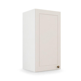 Módulo Armário Aéreo 30x68x34cm 1 Porta 100% MDF Cozinha Provence Robel Branco/Off White Matte