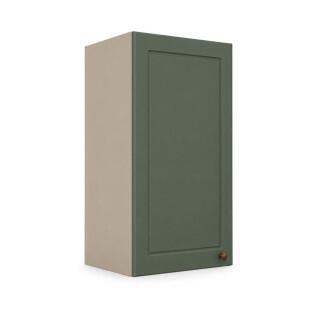 Módulo Armário Aéreo 30x68x34cm 1 Porta 100% MDF Cozinha Provence Robel Fendi/Sálvia Matte