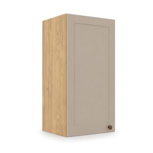 Módulo Armário Aéreo 30x68x34cm 1 Porta 100% MDF Cozinha Provence Robel Hanover/Fendi Matte