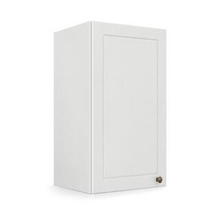 Módulo Armário Aéreo 35x68x34cm 1 Porta 100% MDF Cozinha Provence Robel Branco/Branco Matte