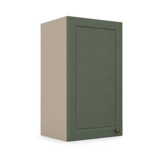 Módulo Armário Aéreo 35x68x34cm 1 Porta 100% MDF Cozinha Provence Robel Fendi/Salvia Matte