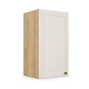 Módulo Armário Aéreo 35x68x34cm 1 Porta 100% MDF Cozinha Provence Robel Hanover/Off White Matte