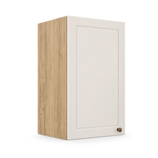 Módulo Armário Aéreo 40x68x34cm 1 Porta 100% MDF Cozinha Provence Robel Hanover/Off White Matte