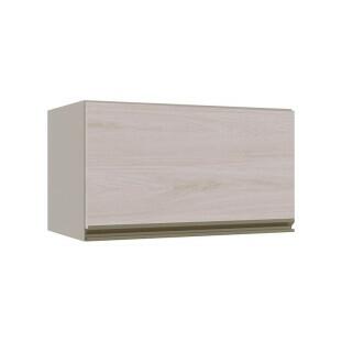 Módulo Armário Aéreo 60cm Porta Basculante 100% MDF Cozinha Modulada Gold Robel Fendi/Aspen