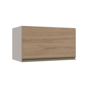 Módulo Armário Aéreo 60cm Porta Basculante 100% MDF Cozinha Modulada Gold Robel Fendi/Hanover