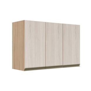 Módulo Armário Aéreo 68x120x34cm 3 Portas 100% MDF Cozinha Modulada Gold J Robel Hanover/Aspen Módulo Armário Aéreo 68x120x34cm 3 Portas 100% MDF Cozinha Modulada Gold J Robel Hanover/Aspen