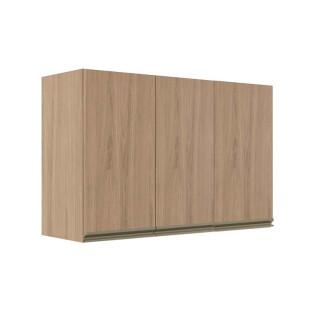 Módulo Armário Aéreo 68x120x34cm 3 Portas 100% MDF Cozinha Modulada Gold J Robel Hanover/Hanover Módulo Armário Aéreo 68x120x34cm 3 Portas 100% MDF Cozinha Modulada Gold J Robel Hanover/Hanover