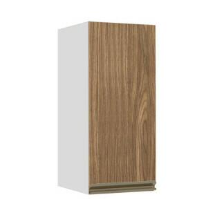 Módulo Armário Aéreo 68x30x34 1 Porta 100% MDF Cozinha Modulada Gold J Robel Branco/Amendoeira BP Módulo Armário Aéreo 68x30x34 1 Porta 100% MDF Cozinha Modulada Gold J Robel Branco/Amendoeira BP