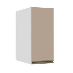 Módulo Armário Aéreo 68x30x56cm 1 Porta 100% MDF Cozinha Modulada Gold J Robel Branco/Fendi Matte