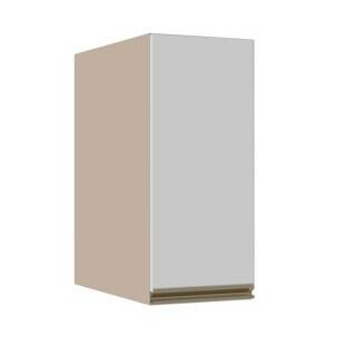 Módulo Armário Aéreo 68x30x56cm 1 Porta 100% MDF Cozinha Modulada Gold J Robel Fendi/Branco Matte
