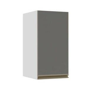 Módulo Armário Aéreo 68x35x34 1 Porta 100% MDF Cozinha Modulada Gold J Robel Branco/Cinza Matte Módulo Armário Aéreo 68x35x34 1 Porta 100% MDF Cozinha Modulada Gold J Robel Branco/Cinza Matte